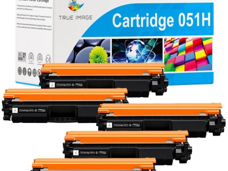 Compatible Canon Toner 051H Black - High Yield - 5 Packs Cheap