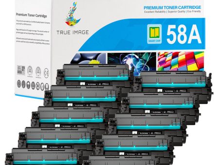 CF258A - Chip-Ready Compatible HP 58A Toner 10-Pack | Monitors Toner Levels Online Sale