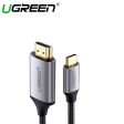 UGREEN USB-C TO HDMI MALE TO MALE CABLE ALUMINUM SHELL 1.5M (GRAY BLACK) Discount