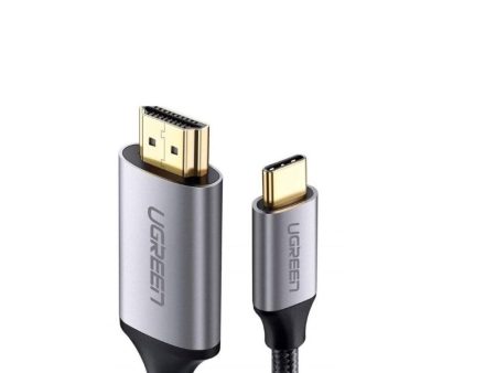 UGREEN USB-C TO HDMI MALE TO MALE CABLE ALUMINUM SHELL 1.5M (GRAY BLACK) Discount