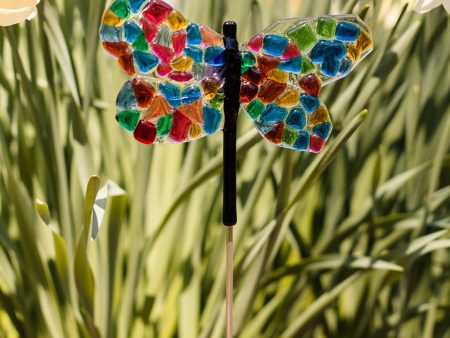 Rainbow Dragonfly Garden Stake Online now